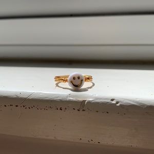 Smiley Face Gold Ring